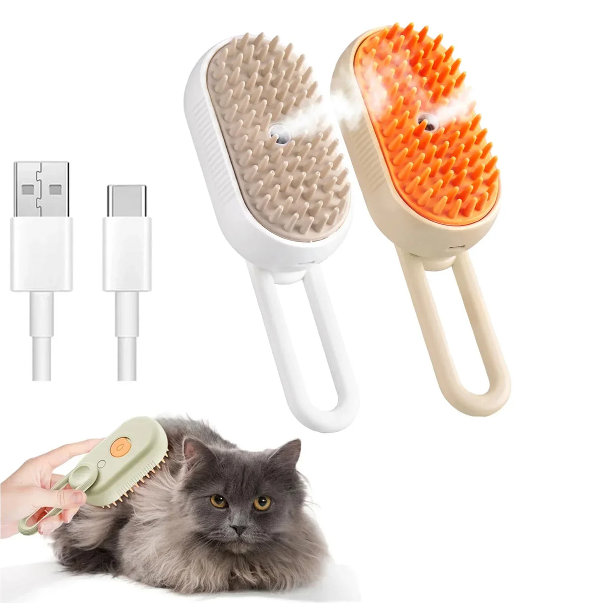 PawSteam Grooming Brush
