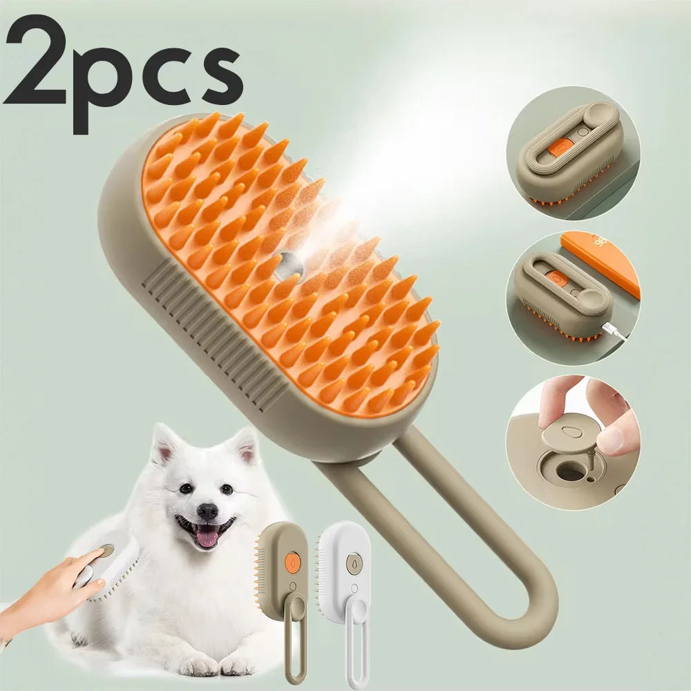 PawSteam Grooming Brush